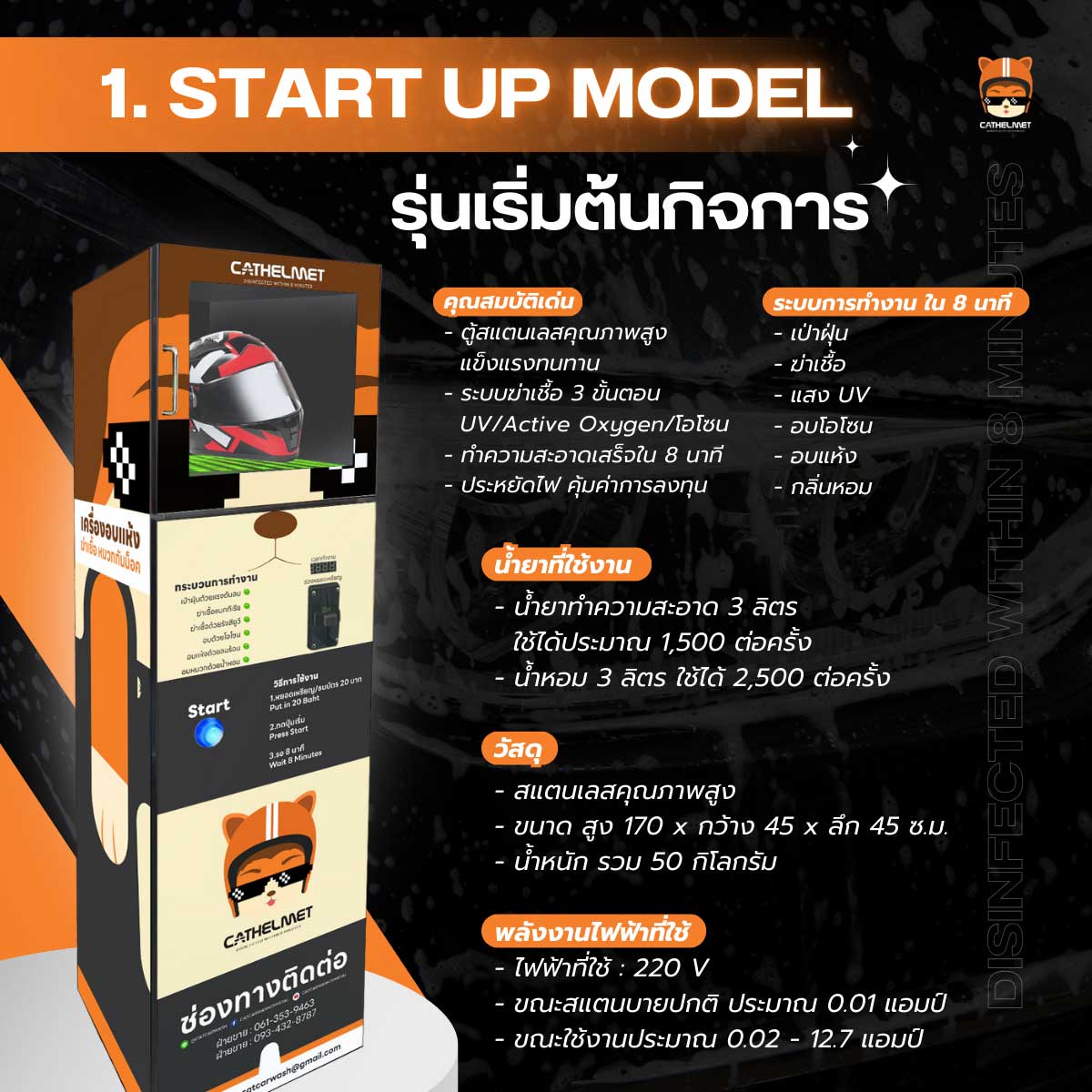 เครื่องอบหมวกกันน็อค